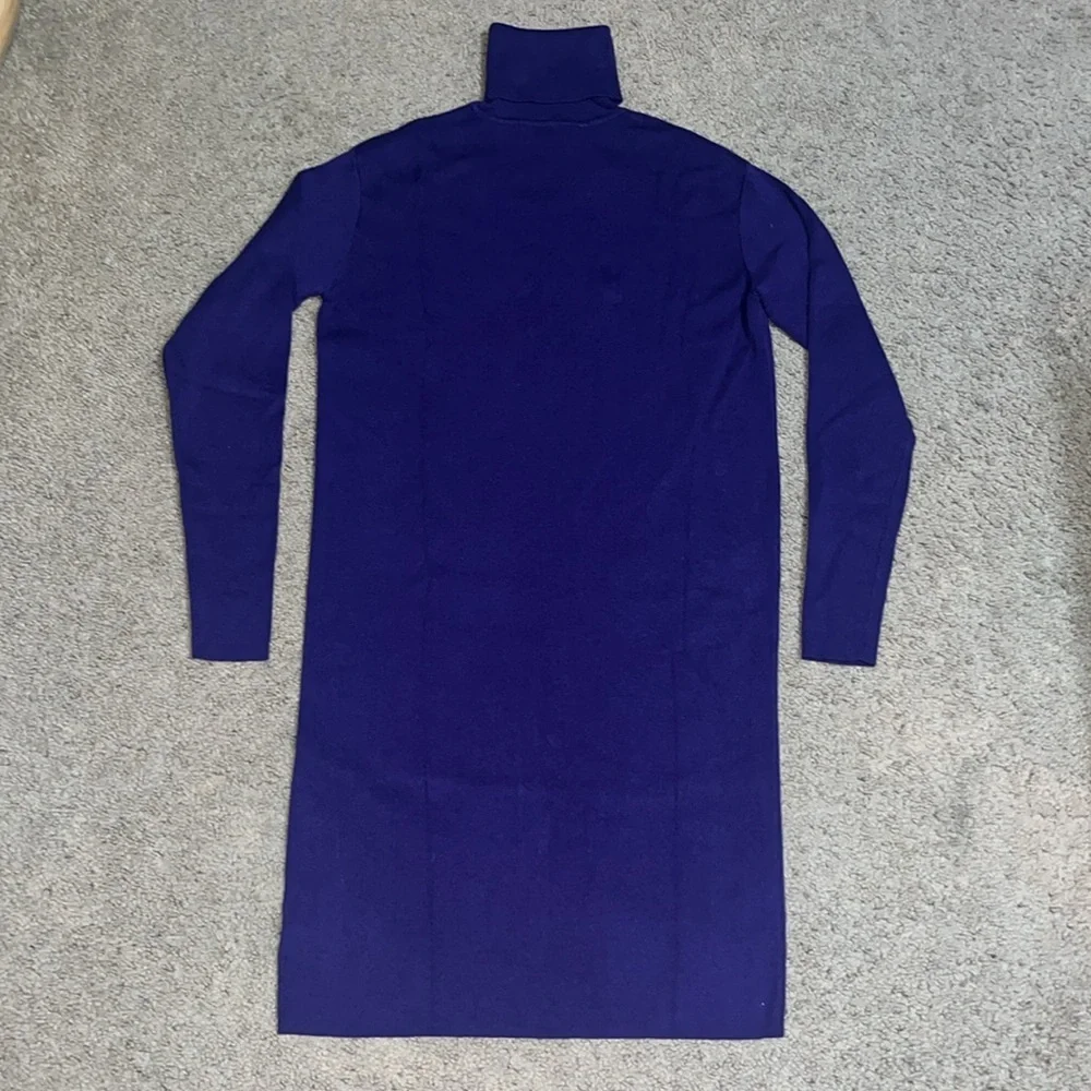 Michael Michael Kors Cashmere Blend Turtleneck‎ Long Sleeve Sweater Dress XXS